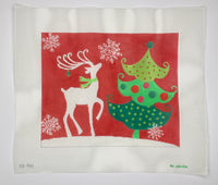 Reindeer with Tree

