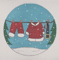 Santa Claus Clothesline Round

