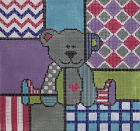 Colorful Baby Bear with stitch guide
