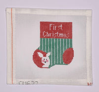 Red/Green First Christmas Mini Sock
