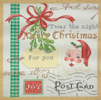 Christmas Collage 1 - Santa and Mistletoe

