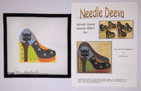 Black Cat Shoe with stitch guide
