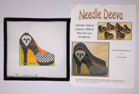 Dia de Los Muertos Shoe with stitch guide
