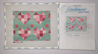 Geometric Hearts (print) with stitch suggestions
