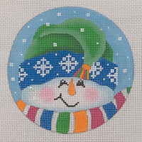 Snowman Ornament with stitch guide
