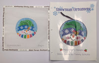 Snowman Ornament with stitch guide
