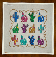 Colorful Cactus & Coyotes
