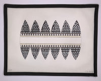 Black/Cream 6 Panel Ornament
