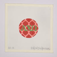 Alpha Chi Omega Round Insert
