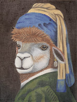 Alpaca with Pearl Earring
