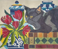 Cat and Mouse w/ Ginger Jars

