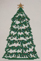 Christmas Village Christmas Tree with stitch guide
