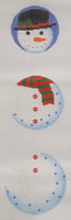 Dangling Snowman Ornament with stitch guide
