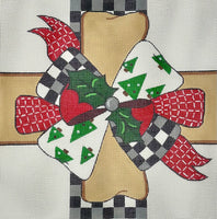 Christmas Bow Pillow

