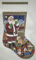 Santa Packing the Sleigh Stocking

