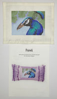 Peacock with stitch guide
