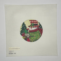 Woodland Snowman Round
