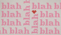 Blah Blah Blah Pink Clutch
