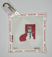 Red Background Snowman Skate
