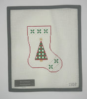 Green & Red Tree Mini Sock
