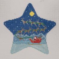 Sleigh & 8 Reindeer Star
