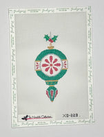 Old Fashioned Ornament - Green and Red
