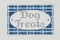 Blue Plaid Dog Treat
