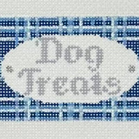 Blue Plaid Dog Treat