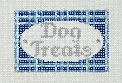 Blue Plaid Dog Treat