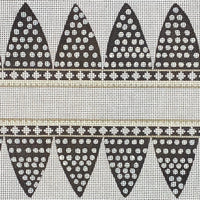 Black/Cream 6 Panel Ornament