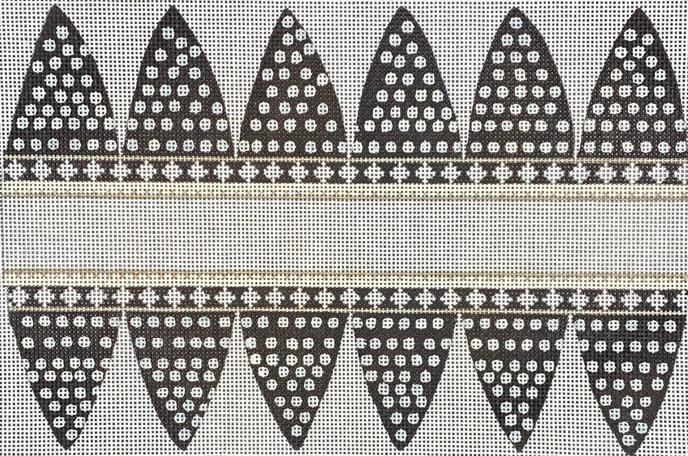 Black/Cream 6 Panel Ornament (4 in Inventory)