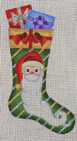 Skinny Mini Sock with Santa
