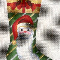 Skinny Mini Sock with Santa