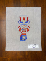 Patriotic Scarf Snowman
