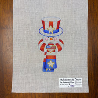 Patriotic Scarf Snowman