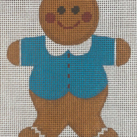 Gingerbread Girl with Teal Top