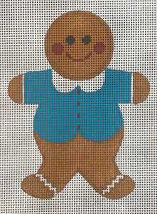 Gingerbread Girl with Teal Top