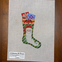 Skinny Mini Sock with Santa
