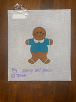 Gingerbread Girl with Teal Top
