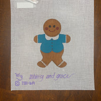 Gingerbread Girl with Teal Top