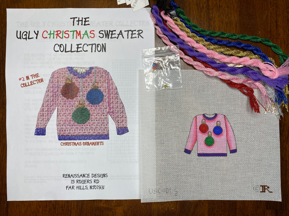 Christmas Ornaments Ugly Sweater Kit