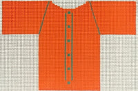 Orange Sweater with stitch guide
