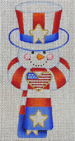 Patriotic Scarf Snowman
