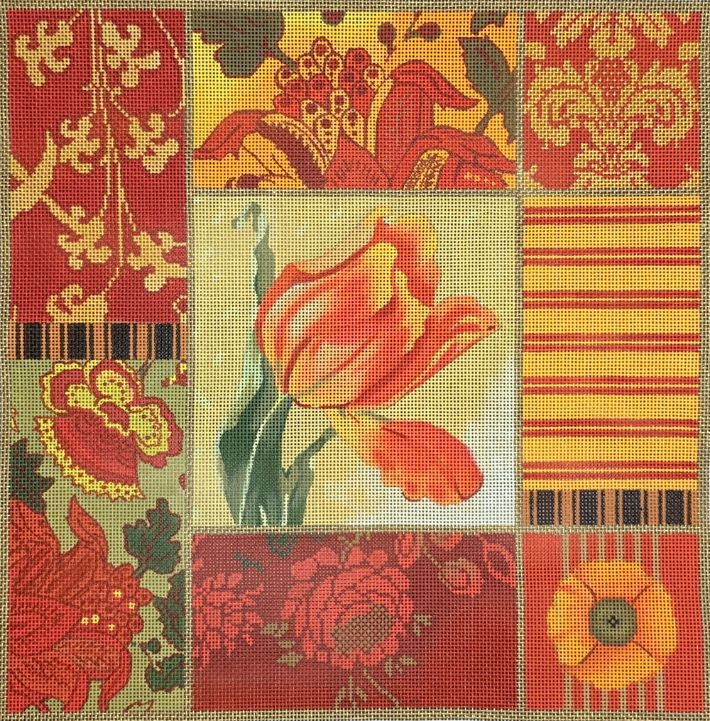 Red Tulip Collage