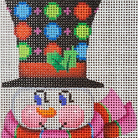 Multicolor Dots Snowman