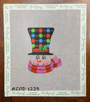 Multicolor Dots Snowman
