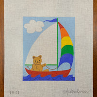 Birth Announcement Sailing Teddy