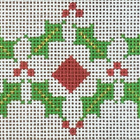 White with Holly Ornament