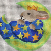 Rabbit Moon Ornament