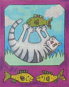 Cat with Fish